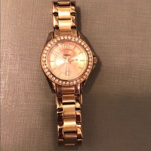 Fossil, gold watch
